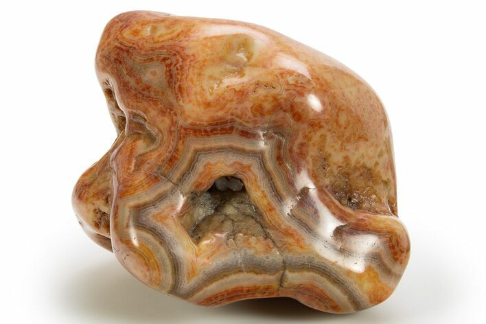 Polished Banded Crowley Ridge Agate - Arkansas #314769